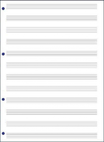 Cubierta de 96 Páginas de Música A4