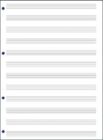 Cubierta de 96 Páginas de Música A4