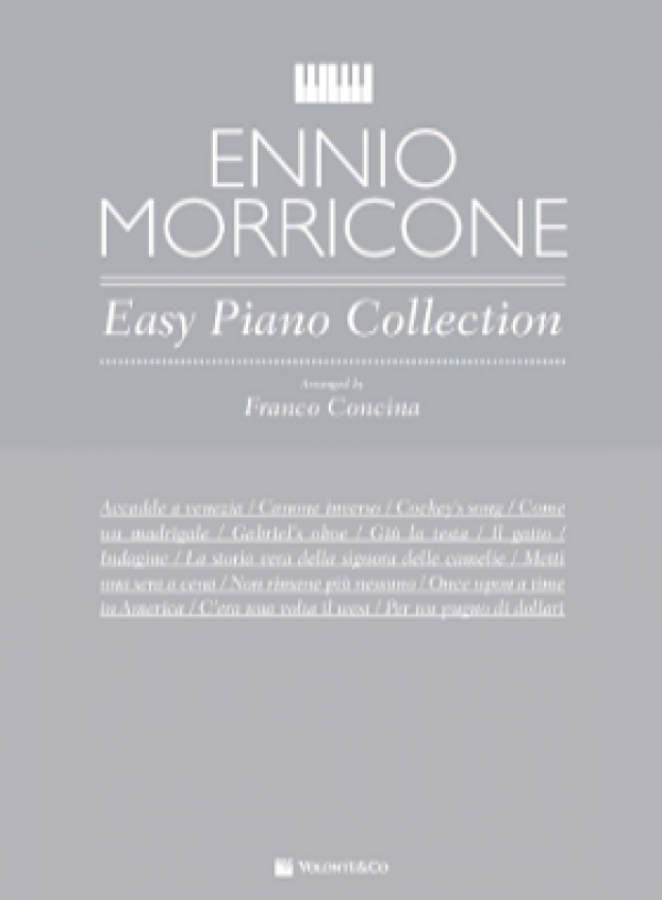 Cubierta de Primi Tasti Ennio Morricone – easy Piano Collection, de Franco Concina