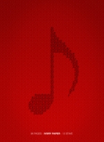 Cubierta de Cuaderno de Música con Espiral 12 líneas (Carta de Marfil)