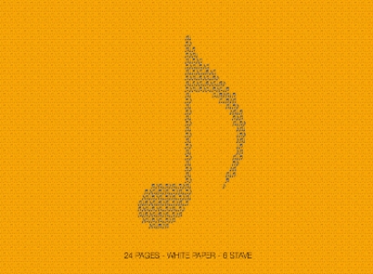 Cubierta de Cuaderno de Música 6 líneas