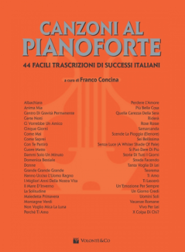 Cubierta de Canzoni Al Pianoforte Vol.1, de Franco Concina