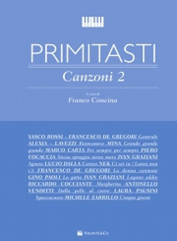 Cubierta de Primi Tasti Canzoni 2, de Franco Concina